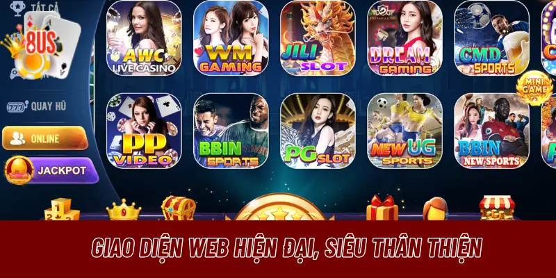 Giao diện web hiện đại, siêu thân thiện