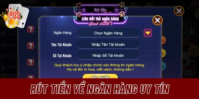 Nhà cái 8us liên kết nhiều ngân hàng lớn